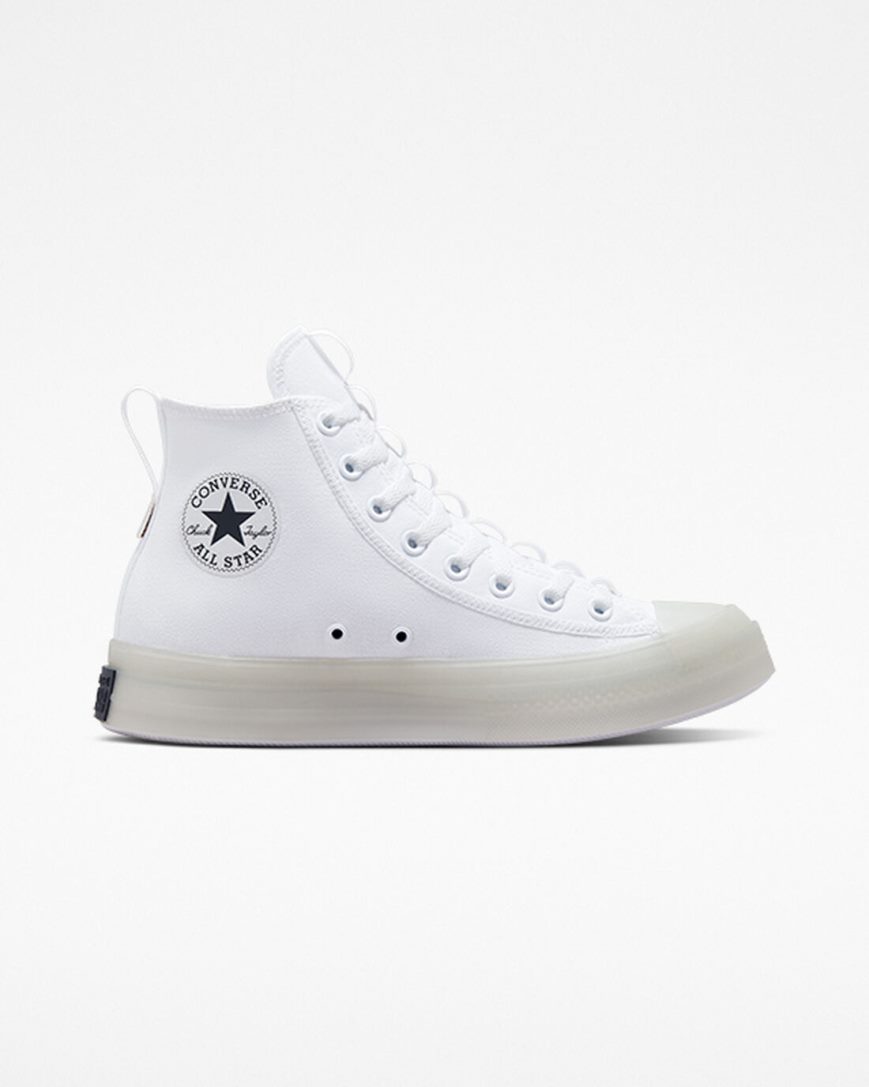 Tenisi Inalti Barbati Converse Chuck Taylor All Star CX Explore Albi Negrii | RO VWUPN923